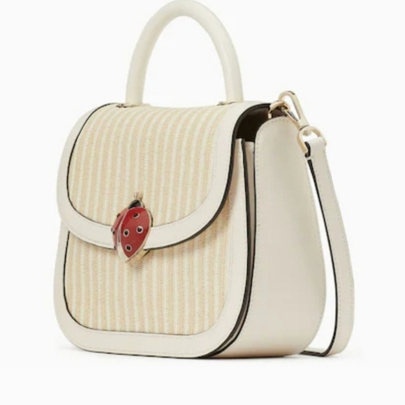 🔹️ Kate Spade🔹️ novelty Puffy Dottie Top Handle Ladybug Lock Crossbody NWOT - Picture 2 of 4